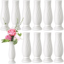 Pacote com 10 vasos de flores de plástico composto branco a granel pequenos vasos florais boho para... comprar usado Pacote com 10 vasos de flores de plástico composto branco a granel pequenos vasos florais boho para... comprar usado  Enviando para Brazil