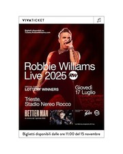 Biglietti concerto robbie usato  Angri