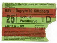 Ticket hamburger örgryte gebraucht kaufen  Nideggen