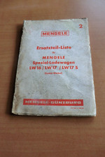 Ersatzteilliste mengele spezia gebraucht kaufen  Könnern