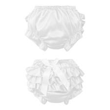 Baby Girls Bloomers Underwear Princesa Ruffle Calças Knickers Capa Fralda de Algodão comprar usado  Enviando para Brazil