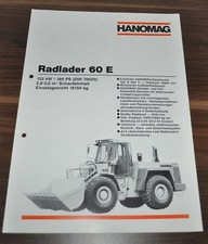 1989 1990 1991 Hanomag Ładowarka kołowa 60E Ładowarka kołowa Brochure Broszura na sprzedaż 1989 1990 1991 Hanomag Ładowarka kołowa 60E Ładowarka kołowa Brochure Broszura na sprzedaż  PL