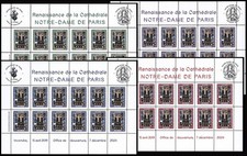 Série feuillets vignettes d'occasion  France