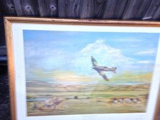 Spitfire print framed for sale  HUNTINGDON
