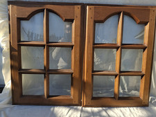 Pair glazed oak for sale  BEXLEYHEATH