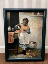 Folk art oil for sale  Chevy Chase
