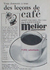 Publicite melior cafetiere d'occasion  Cires-lès-Mello