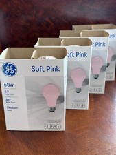 GE - "Specialty/Decorative" - Rosa 60 - A19/Base Média - Lâmpadas - 8 Lâmpadas comprar usado  Enviando para Brazil
