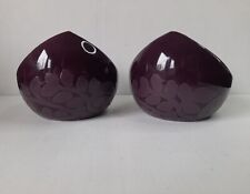 Pair purple candles for sale  ROTHERHAM