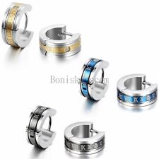 Brincos masculinos de argola articulada de aço inoxidável gravados em números romanos 2 peças comprar usado Brincos masculinos de argola articulada de aço inoxidável gravados em números romanos 2 peças comprar usado  Enviando para Brazil