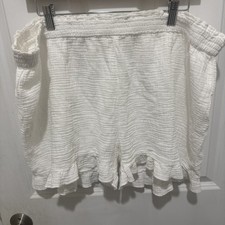 Shorts Serra 100% algodão gaze branca com babado GG comprar usado  Enviando para Brazil
