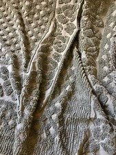 Capa de cama vintage verde sálvia floral treliça tecido chenille chalé ~ comprar usado  Enviando para Brazil