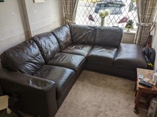 Corner sofa brown for sale  LYTHAM ST. ANNES