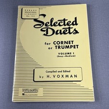 Rubank ~ Duetos Selecionados para Corneta ou Trompete Vol 1 ~ H Voxman ~ 1951 Brochura comprar usado  Enviando para Brazil
