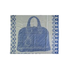 Louis Vuitton Niebiesko-Biały Szal Z Nadrukiem Alma – 10 szt. Kobiecy Biały One Size na sprzedaż  PL