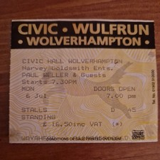 Paul weller concert for sale  ABBOTS LANGLEY