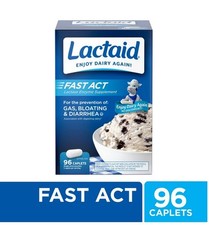 Lactaid Fast Act 96 cápsulas pacotes de viagem alívio da intolerância à lactose comprar usado  Enviando para Brazil
