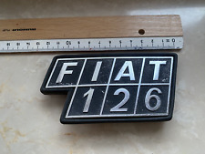 Altes Emblem  Fiat 126  Schriftzug mit Dichtungsplatte original FIAT - gebraucht comprar usado  Enviando para Brazil