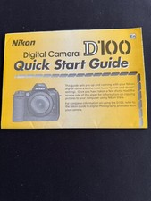 #A1077 -Nikon D100, Quick start Guide English comprar usado  Enviando para Brazil