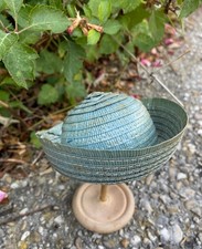 Blue straw hat d'occasion  Expédié en Belgium