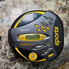 Usado, Sony Walkman Sports D-FS18 Amarillo CD AM/FM Radio Con Correa PROBADO G-Protección segunda mano  Embacar hacia Argentina