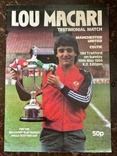 Lou macari testimonial for sale  ABERDEEN
