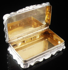 Sterling silver snuff for sale  FALKIRK