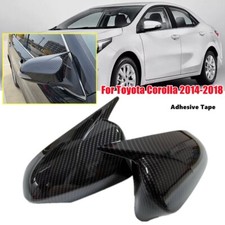 Usado, Tampa de espelho retrovisor buzina OX aparência fibra de carbono para Toyota Corolla 2014-2018 comprar usado  Enviando para Brazil