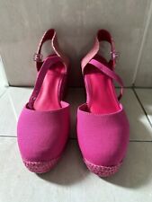 Pink wedges espadrille for sale  MALDON