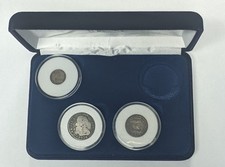Conjunto de 3 moedas de cunhagem colonial ~ 1763-1819 México Espanha 1/2 real, 1 real, 2 reais comprar usado  Enviando para Brazil