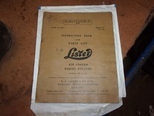 Original lister instruction for sale  BRISTOL