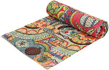 Colcha étnica indiana kantha feita à mão colcha algodão Gudri cobertor duplo , usado comprar usado  Enviando para Brazil