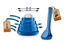 Utensilios de cocina Utensilios de cocina, sartenes antiadherentes y ollas con perilla plegable, azul espacial segunda mano Utensilios de cocina Utensilios de cocina, sartenes antiadherentes y ollas con perilla plegable, azul espacial segunda mano  Embacar hacia Mexico