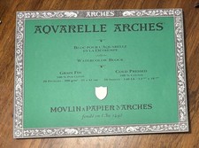 Bloco aquarela de papel algodão premium Aqvarelle Arches comprar usado  Enviando para Brazil