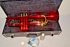 Amati Kraslice TR 213 Bb Trompete Iniciante/Estudante/Vermelho-Ouro Funcionando! Fabricado na República Tcheca, usado comprar usado  Enviando para Brazil