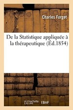 Statistique appliquee therapeu d'occasion  France
