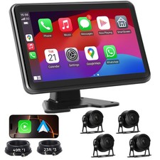 Sistema de câmera de backup Losuudy 4 canais 10" Touch DVR, CarPlay/Android automático, usado comprar usado Sistema de câmera de backup Losuudy 4 canais 10" Touch DVR, CarPlay/Android automático, usado comprar usado  Enviando para Brazil