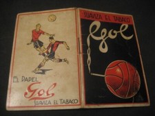 LIBRETA REGLAMENTO DE FUTBOL Y NOTAS. PUBLICIDAD PAPEL DE FUMAR GOL. AÑOS 30, usado comprar usado  Enviando para Brazil