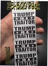 "TRUMP IS A TRAITOR" 25-500 pacotes a granel adesivos decalques etiquetas parar anti impeachment comprar usado  Enviando para Brazil