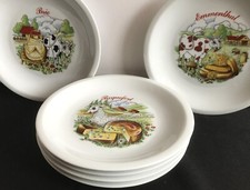 Assiettes fromages porcelaine d'occasion  Le Mans
