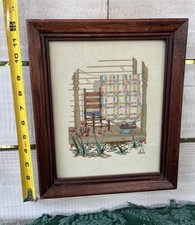 Framed cross stitch for sale  Plant City