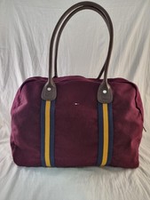 Bolsa de ombro Tommy Hilfiger bolsa tote de lona roxa bolso interno zíper comprar usado  Enviando para Brazil