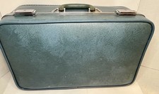 Bagagem Invicta azul vintage dos anos 1950 grande 20”x12”x7” limpa! Muito bom estado comprar usado  Enviando para Brazil