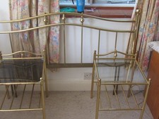 Brass bed head for sale  SEVENOAKS