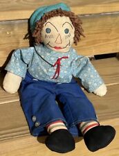 Arte popular hecho a mano RAGGEDY ANN de 1940 TODO ORIGINAL 18” de alto segunda mano  Embacar hacia Mexico