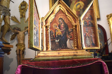 Antico trittico legno usato  San Martino Buon Albergo