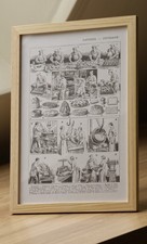 Lithographie encadrée pâtiss d'occasion  Névez