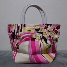 Bolsa de mão Emilio Pucci pequena camurça padrão Pucci rosa amarelo branco comprar usado  Enviando para Brazil