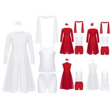 Usado, Uniforme infantil feminino festa vestido de balé com shorts atividade moderna comprar usado  Enviando para Brazil