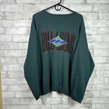 Usado, Moletom Billabong Crewneck Vintage Anos 90 Pulôver de Surf Verde Quiksilver Masculino G comprar usado  Enviando para Brazil